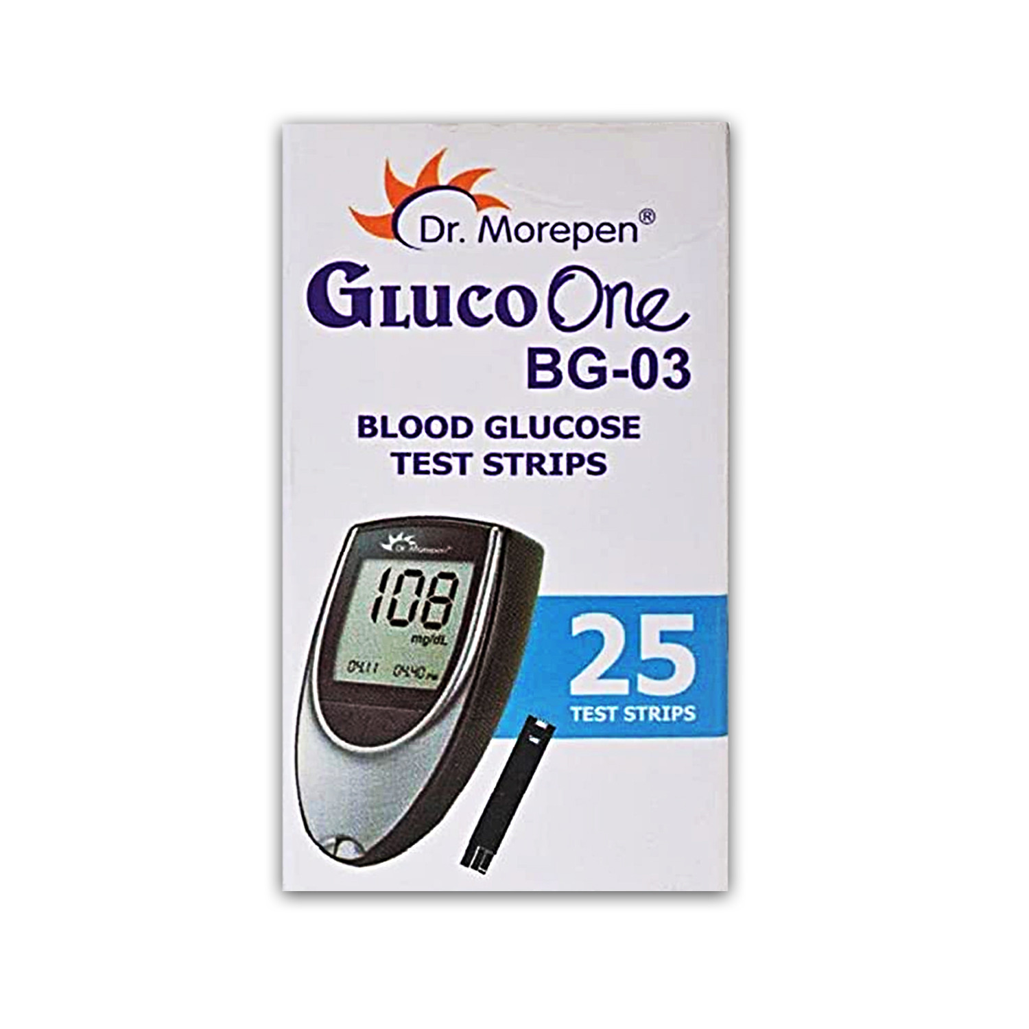 Dr Morepen Gluco One BG 03 Blood Glucose Test Strip (Only Strips)